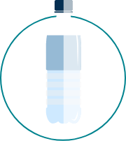 Icon of a bottle of water